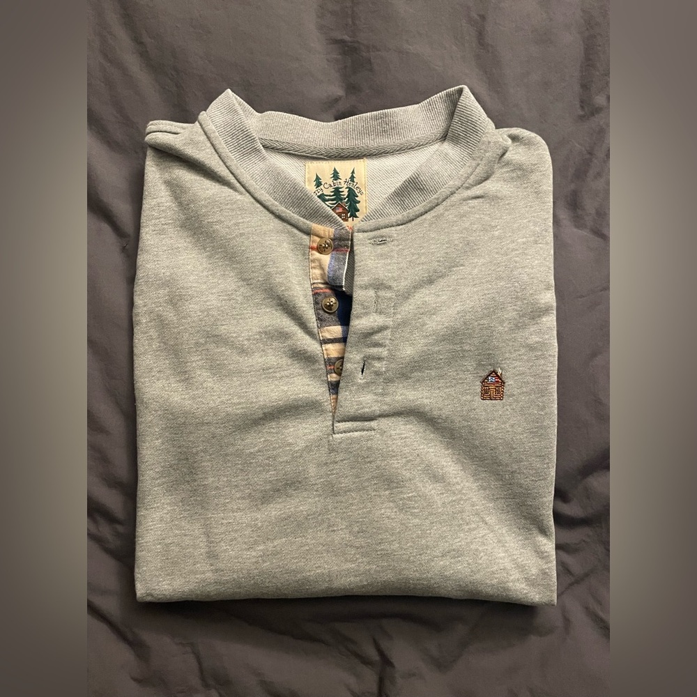 Kiel James Patrick Cozy Cabin Mountain Henley (Grey)